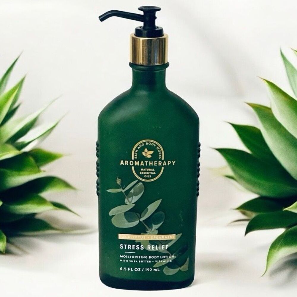 NWT B&BW Eucalyptus Spearmint Aromatherapy Stress Relief Body Lotion 6.5Oz